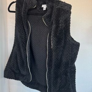 Calvin Klein Textured Black Vest for Women